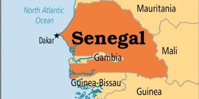 Senegal op die wêreld kaart